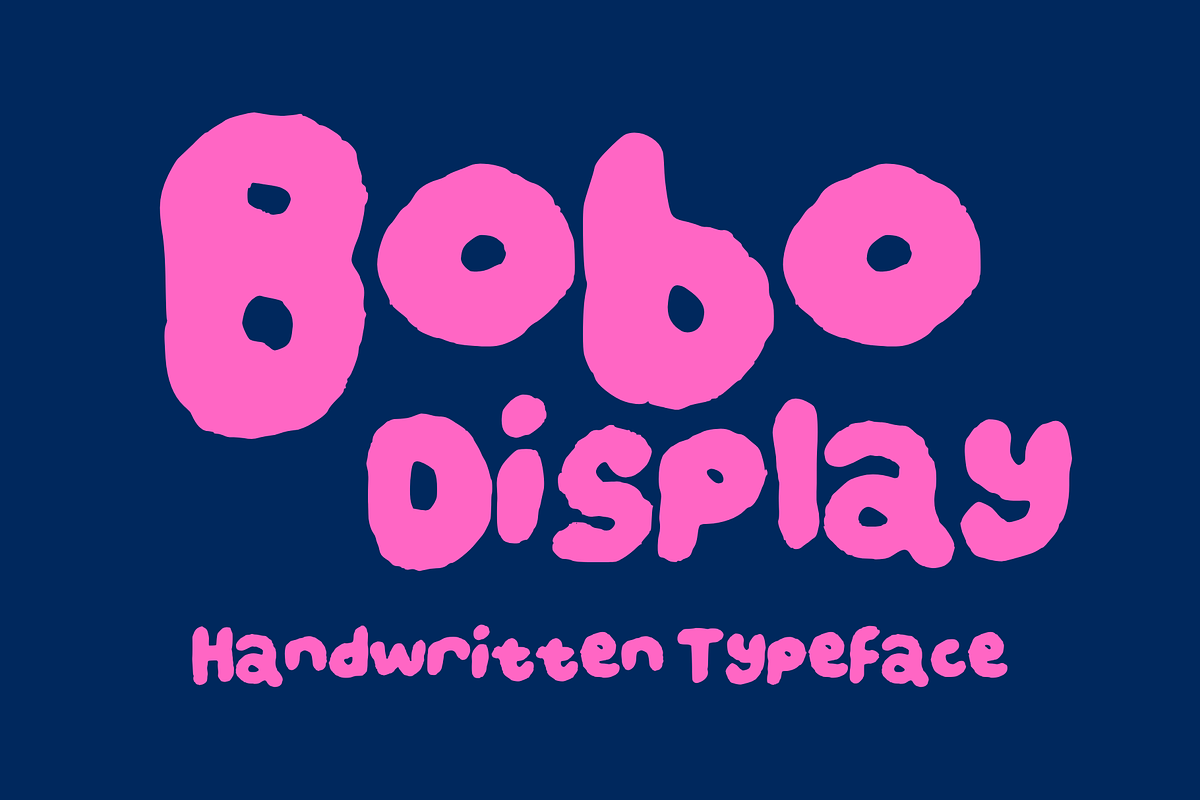 Bobo - For Kids, Brands + Packaging, a Handwritten Font by PlayFont Studio (Photo 1 of 5)