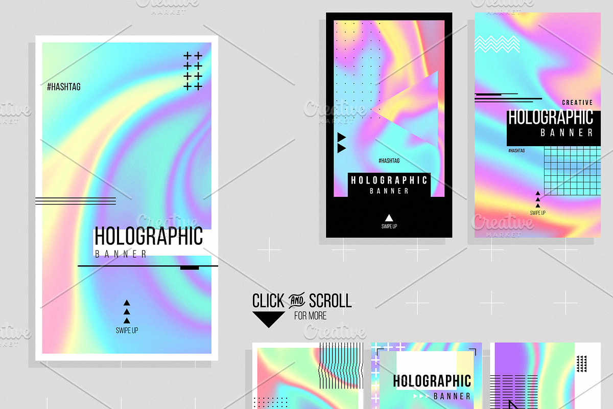 Holographic Bundle [Instagram], a Social Media Template by CONECT Market (Photo 3 of 3)