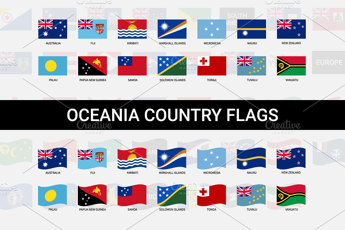 Vector flags of world countries, an Object Graphic by Nazim's Shop (Photo 5 of 9)