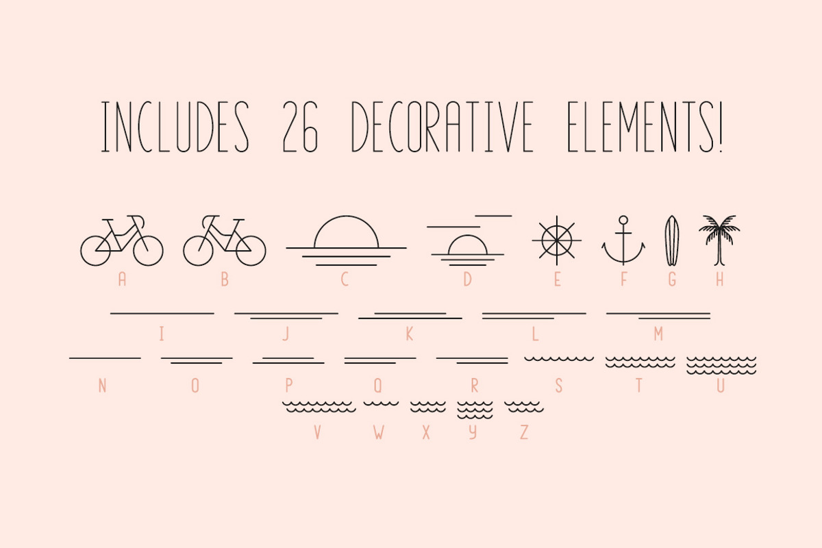 San Diego | Beach Font Set, a Sans Serif Font by Jen Wagner Co (Photo 5 of 9)