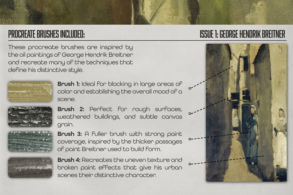 George Breitner Procreate Kit, a Brush Add-On by Digi Life (Photo 3 of 8)