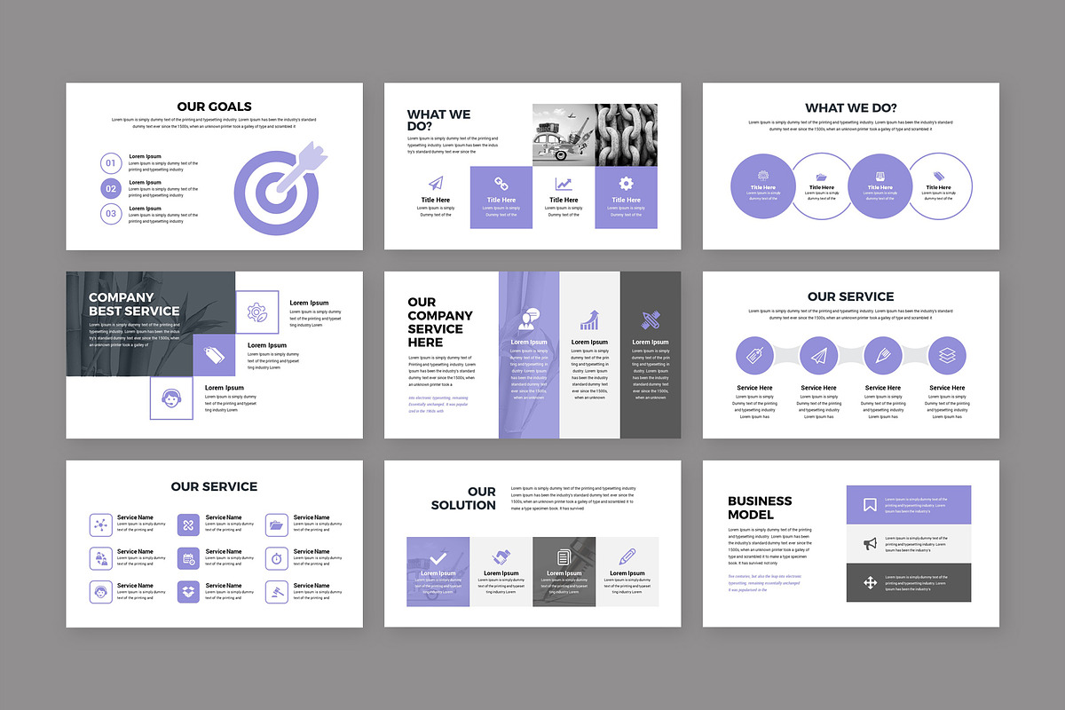 Modern Business PowerPoint Template, a Presentation Template by RsmBoutique2021 (Photo 3 of 5)