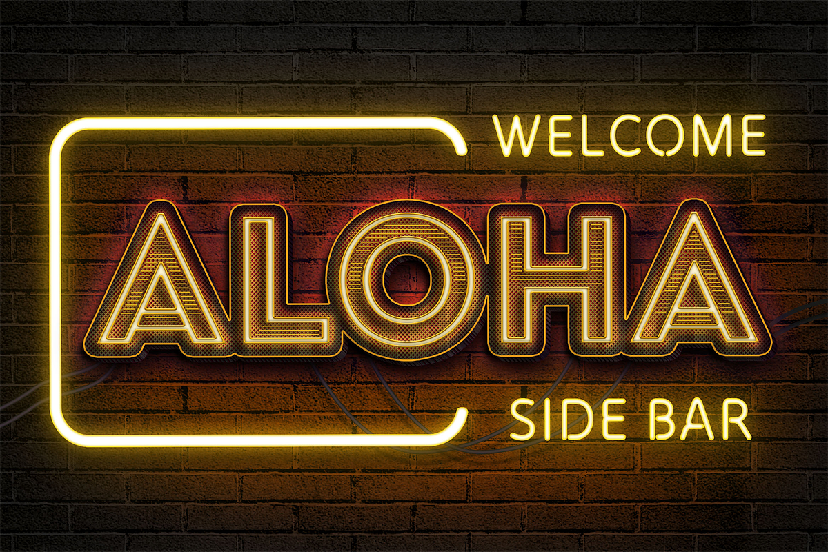 Realistic Neon Sign Pack Text Effect, a Layer Style Add-On by Sixtysix Labs (Photo 7 of 9)