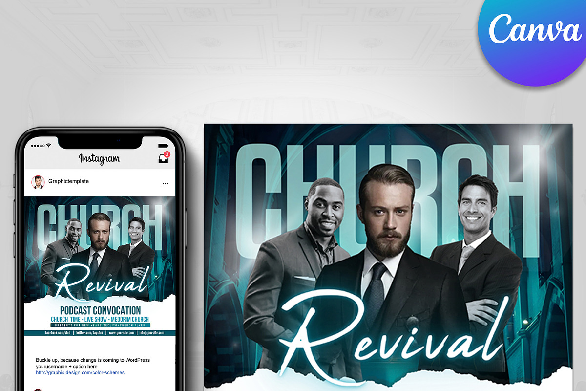 Church Flyer | Canva Flyers preview 5
