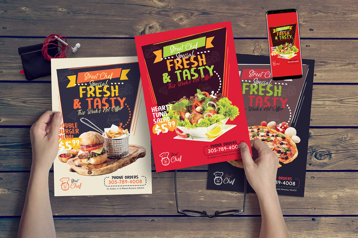 Fast Food Flyer, a Flyer Template by floringheorghe (Photo 1 of 4)