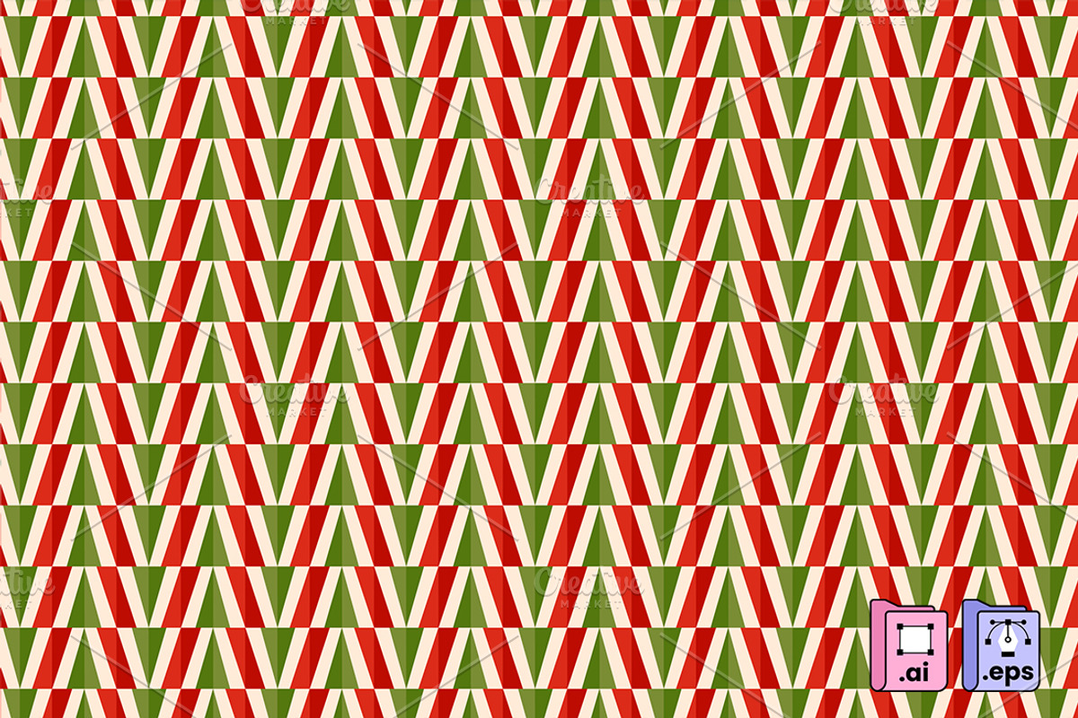 Holiday Geometric Festive Pattern, a Pattern Graphic by MISS CHATZ (Photo 1 of 3)