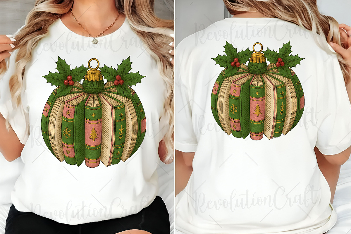 Christmas Book Ornament Png, an Illustration by OK Design (Photo 3 of 6)
