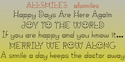 AllSmiles, a Font by Ingrimayne Type (Thumbnail 3 of 6)