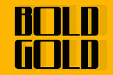 Bold Gold – Heavy Squared Font
