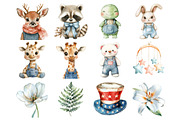 4th of July nursery watercolor Clipa, a Seasonal Illustration by Design Market (Thumbnail 6 of 9)