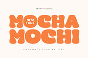 Mocha Mochi - Fat Fancy Display Font, a Font by Afkari Studio (Thumbnail 1 of 12)