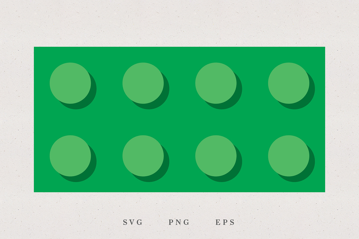 Plastic Bricks Profiles, SVG, PNG, an Illustration by Kessens (Photo 2 of 3)