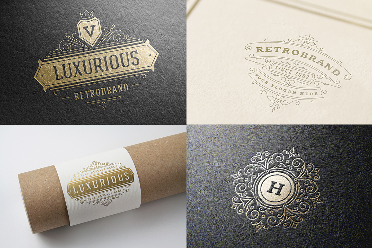 500 ornaments logos & monograms, a Branding & Logo Template by Vasya Kobelev (Photo 19 of 31)
