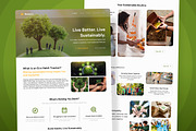 Nateco - Eco Habit Tracker Landing, an App Template by twinstd (Thumbnail 3 of 5)