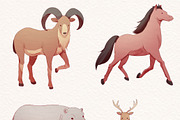 Watercolor Cute Animals Illustration, an Animal Illustration by ArtbyHien (Thumbnail 9 of 13)