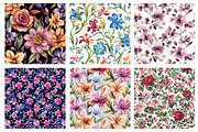 Floral Mother's Day Patterns, an Illustration by SinaCreation (Thumbnail 2 of 5)