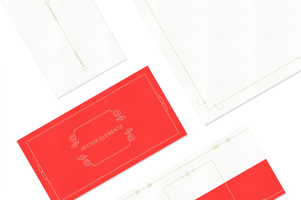 Vintage Vector Elements & Dividers, a Decorative Illustration by digiful (Photo 5 of 7)