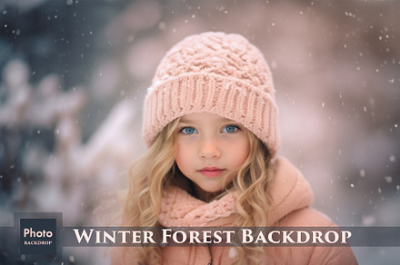Winter Forest Backdrops, a Background Graphic by HappyNews