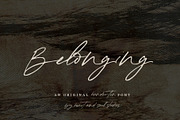 belonging | a handwritten font, a Script Font by Heart + Soul Studios (Thumbnail 11 of 12)