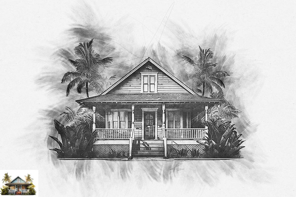 Sketch Drawing Photoshop Action, an Action Add-On by MRI STUDIO (Photo 11 of 12)