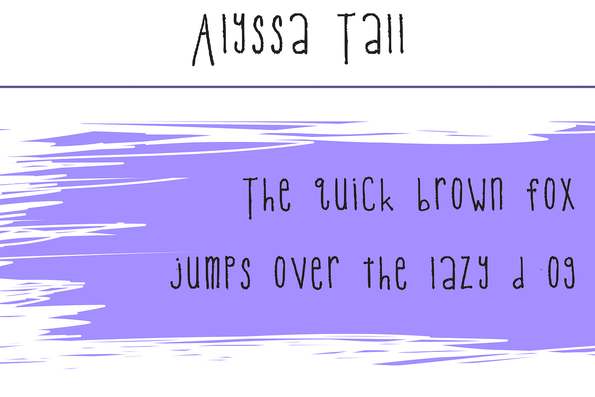 Alyssa Tall Handwriting, a Script Font by ElizabethJournals (Photo 2 of 2)