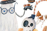 Cute Watercolor Halloween Ghost, a Seasonal Illustration by the_myro (Thumbnail 7 of 7)