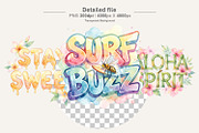 Summer Bee Watercolor Sublimation, an Illustration by Artnoy (Thumbnail 3 of 8)