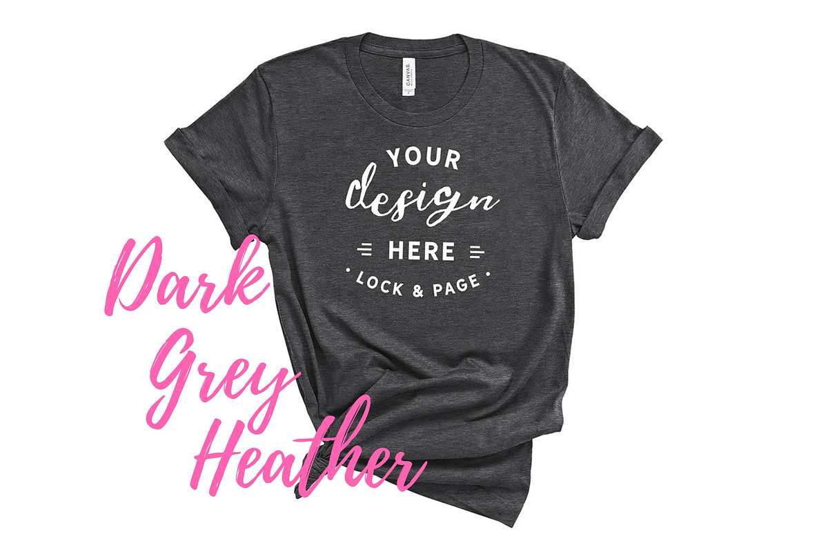 Bella Canvas TShirt Mockups On White, a Shirt Mockup by lock and page (Photo 19 of 92)