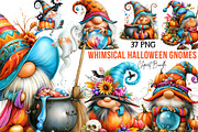 Halloween Gnomes Clipart Set, a Seasonal Illustration by fashionaddict (Thumbnail 1 of 7)