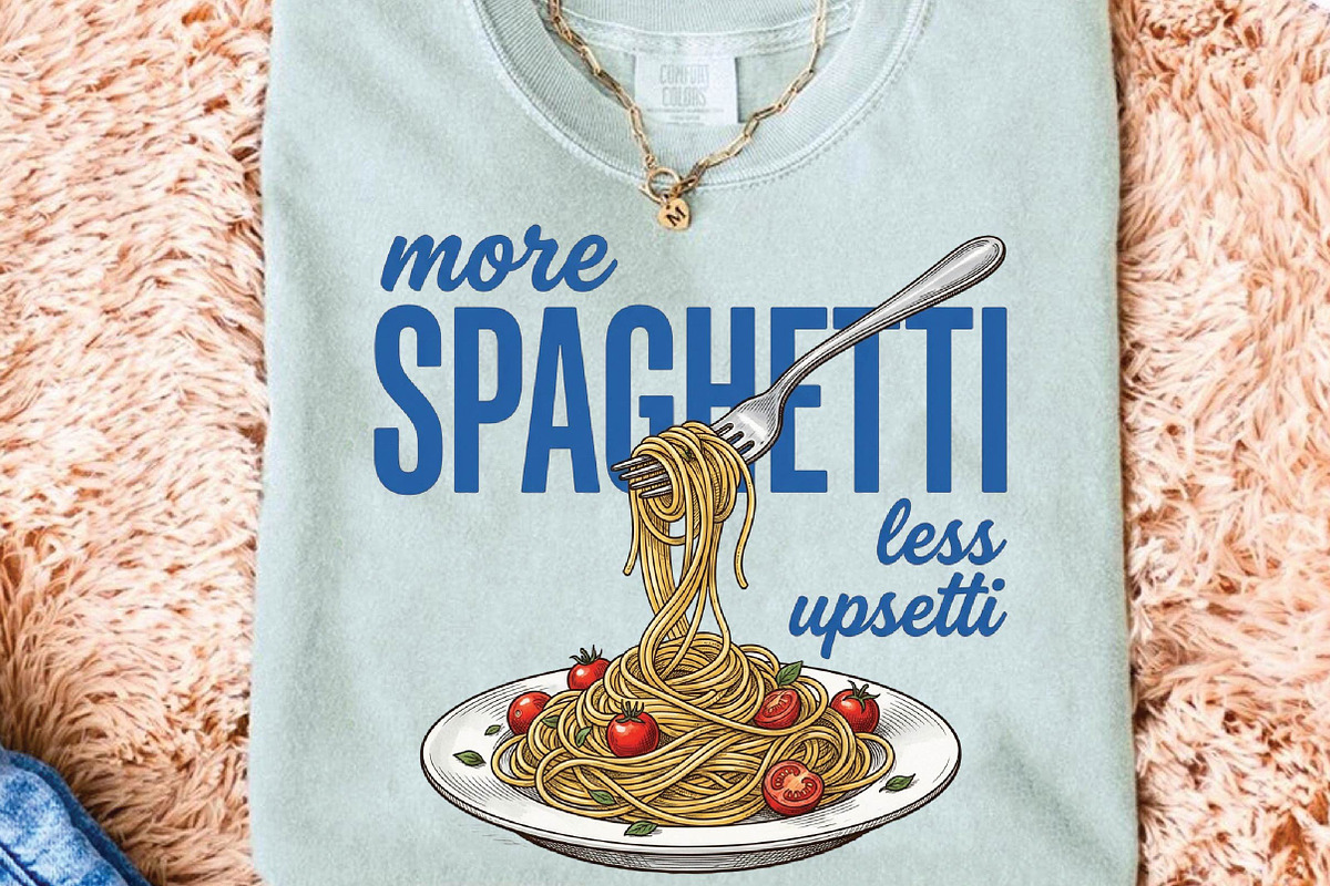 Summer Spaghetti Pasta Hand Drawn PN, an Illustration by DreamPrint404 (Photo 2 of 6)