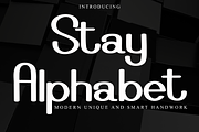 Stay Alphabet, a Script Font by FreshTypeINK (Thumbnail 1 of 8)