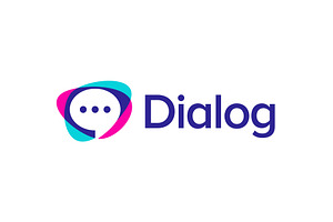 Dialog Chat Talk Language Logo