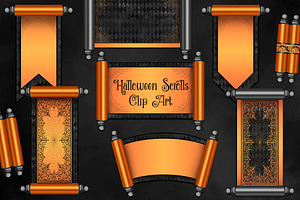 Halloween Scrolls Clipart