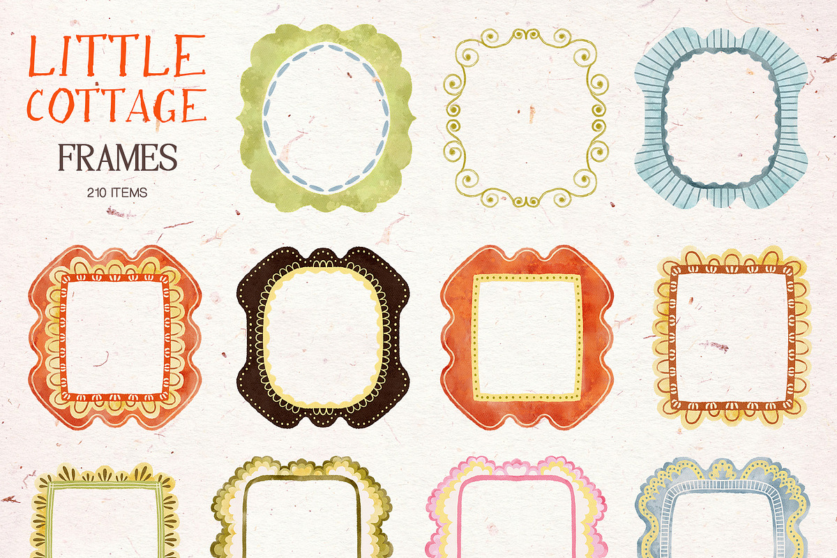 Little Cottage | Frames Clipart, an Object Graphic by GVGraphics (Photo 10 of 12)