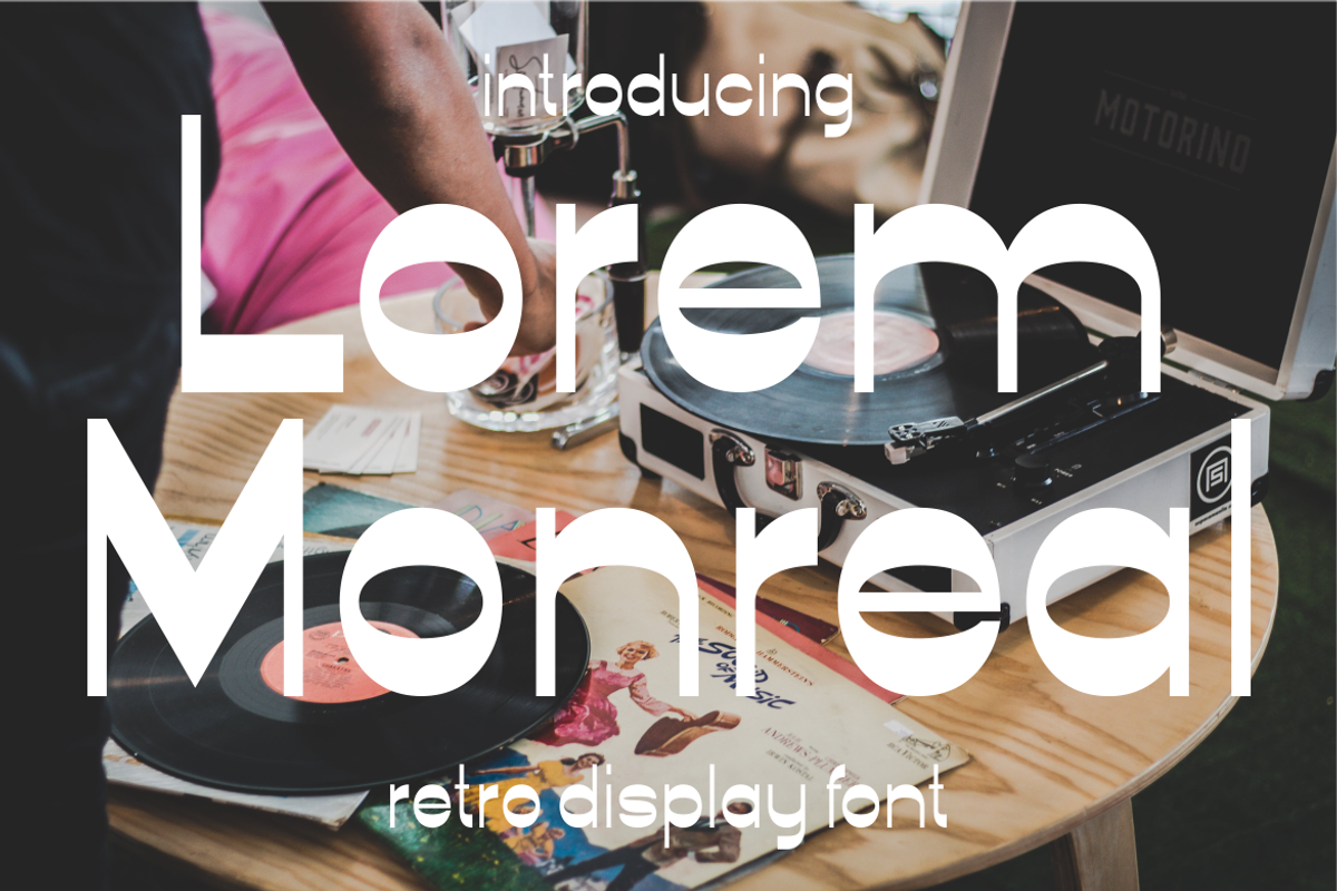 Lorem Monreal, a Sans Serif Font by maxstrim_graphich