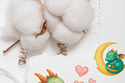 Cute Baby Dragon Clipart Set, a Decorative Illustration by Pati Charm Studio (Thumbnail 8 of 8)