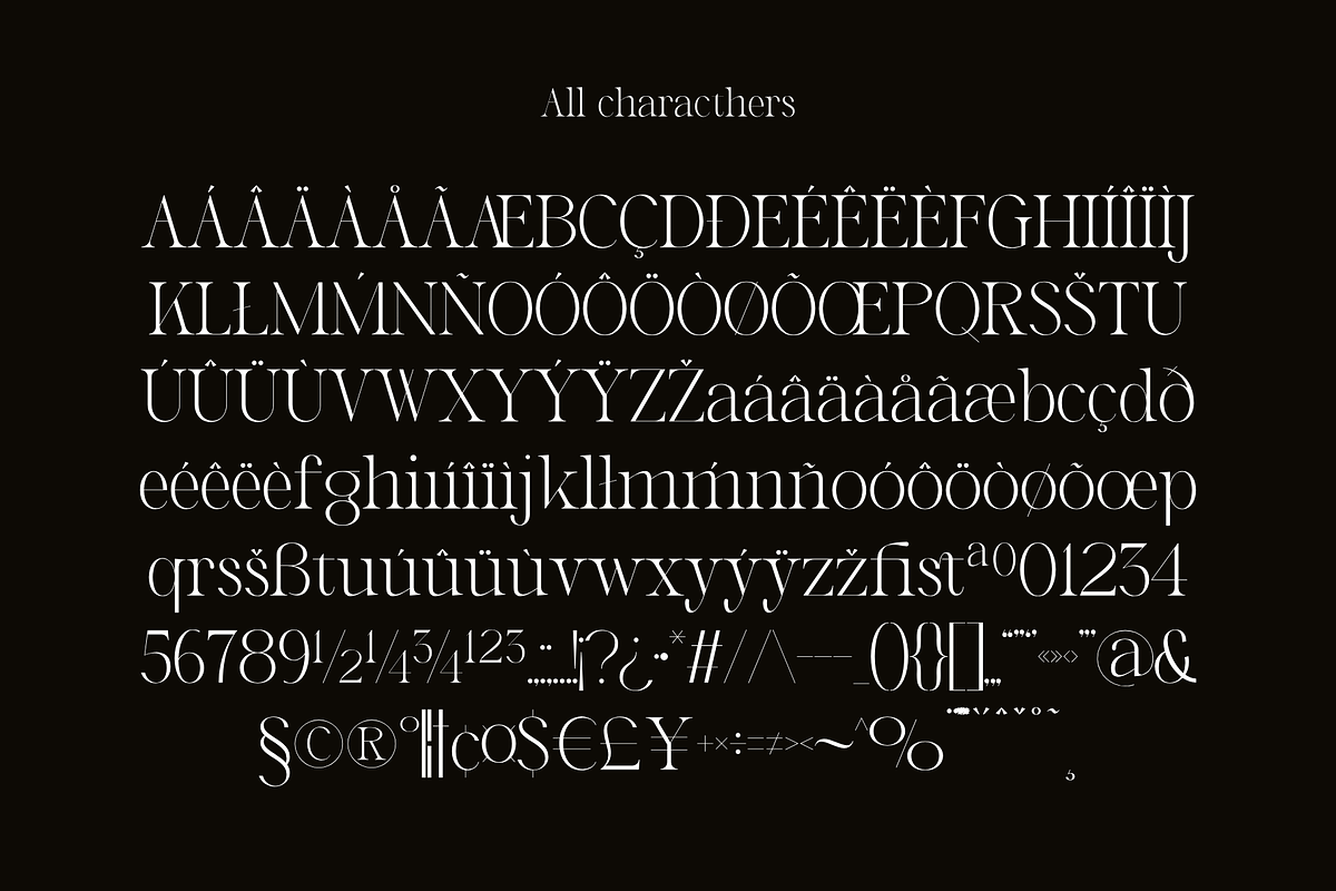 Mirage Glamorie - Elegant Serif, a Serif Font by Bring To Type (Photo 8 of 9)