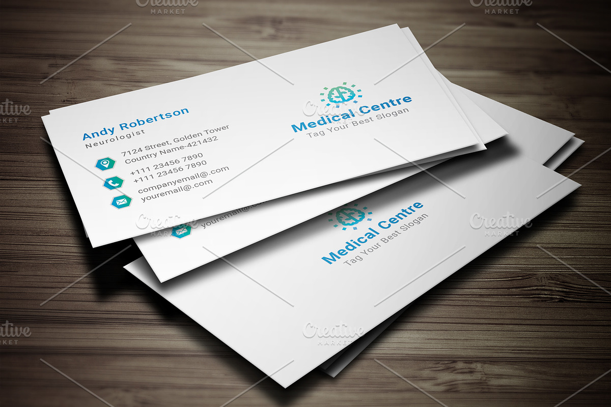 Medical Centre Business Card, a Business Card Template by graphicsunday (Photo 6 of 8)