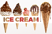 ice cream vector illustrations, a Decorative Illustration by Natalka Dmitrova art (Thumbnail 8 of 9)