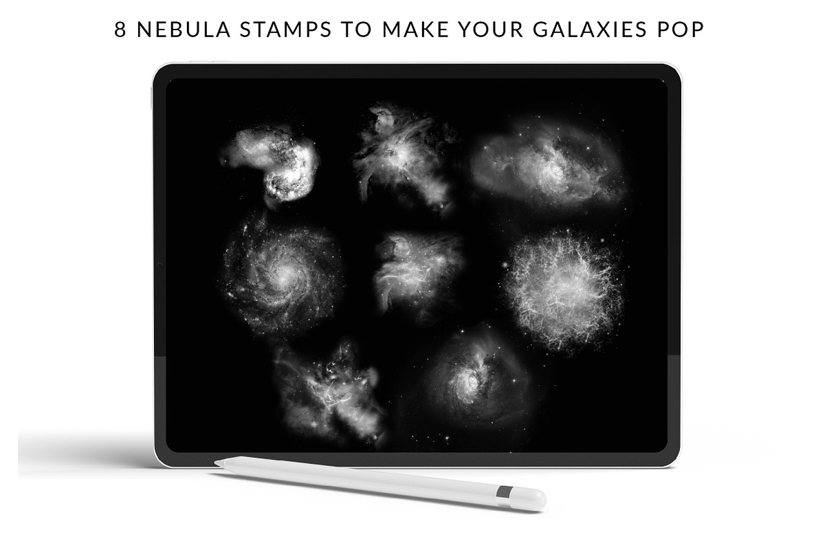 Galaxy Creator Kit for Procreate, a Brush Add-On by theinkaffair (Photo 4 of 9)