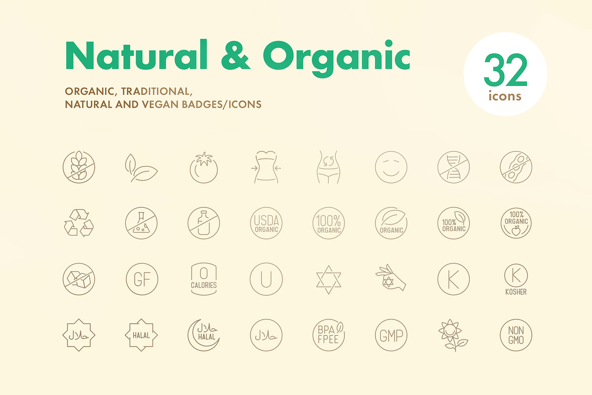 Natural & Organic Icons, an Icon by Likeapples (Photo 2 of 4)