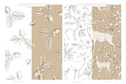 Woodland Wonders: 2 in 1 Graphic Set, a Decorative Illustration by rouxsupplyco (Thumbnail 16 of 32)