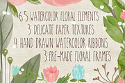 Ultimate Watercolor Floral DIY Pack, a Background Graphic by Irtsya (Thumbnail 3 of 3)
