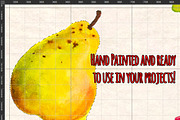 Fruit and Vegetable Watercolor Kit, a Food Illustration by Violet LeBeaux (Thumbnail 5 of 5)