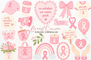 Breast Cancer Awareness Clipart Bow, a Seasonal Illustration by SugarCloudStudioArt (Thumbnail 1 of 5)