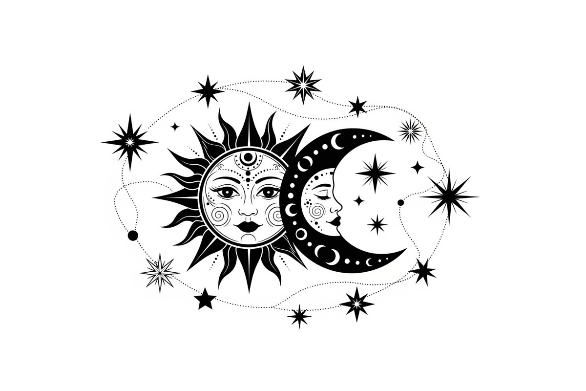 Sun Moon Celestial Mandala Bundle, an Illustration by Gaye Art (Photo 8 of 31)