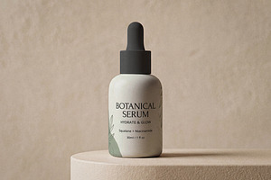 Matte Ceramic Dropper Bottle Mockup, a Packaging Mockup by Designer Dude