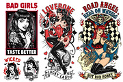 Pinup Grease Monkey, Sublimation PNG, a Graphic by GlitterCraft (Thumbnail 3 of 42)