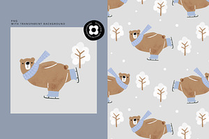 Patterns Combo Winter Bear