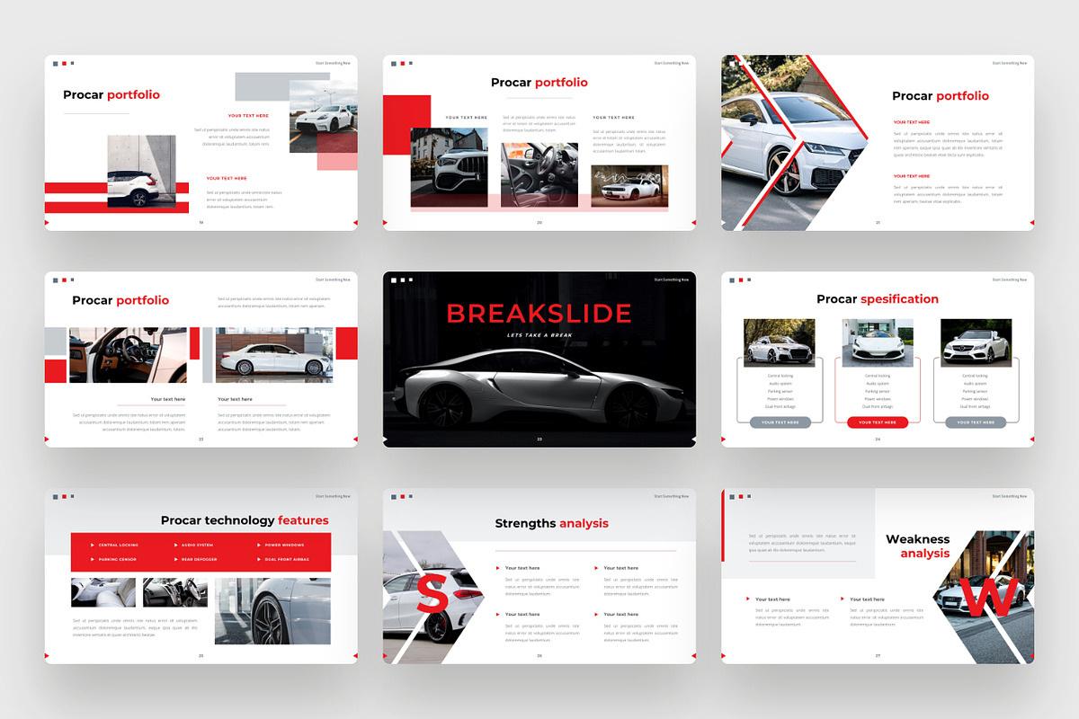 Procar - Car vehicle Google Slides, a Presentation Template by BeadyLab (Photo 4 of 6)